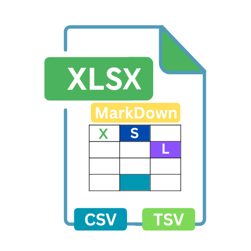 XLSX, CSV, TSV & Markdown Editor
